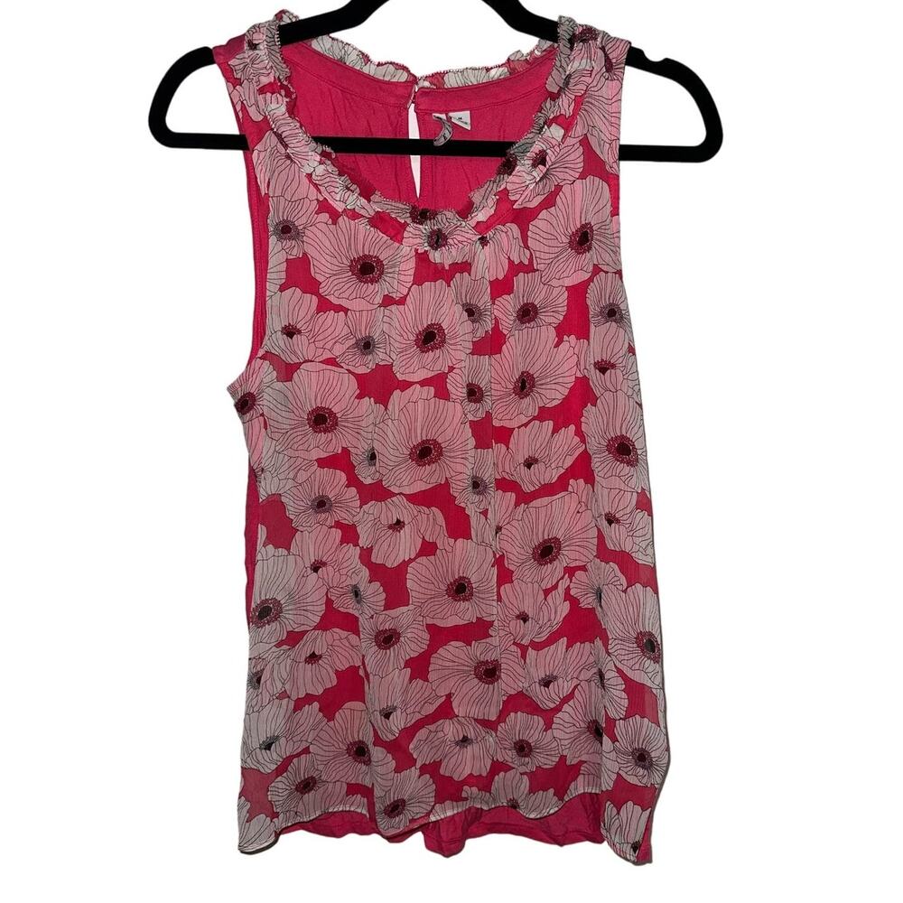 Pink with Gauzy Floral Overlay Elle Cruise Wear Top Barbie CoreSize M